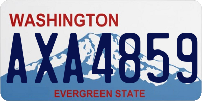 WA license plate AXA4859