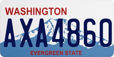 WA license plate AXA4860