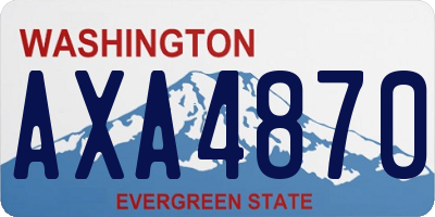WA license plate AXA4870
