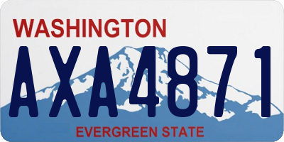 WA license plate AXA4871
