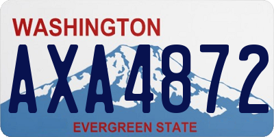 WA license plate AXA4872
