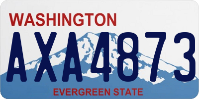 WA license plate AXA4873