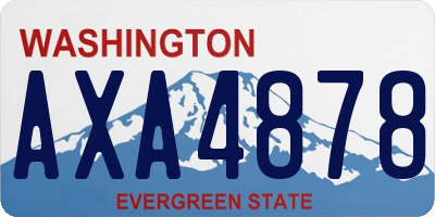 WA license plate AXA4878
