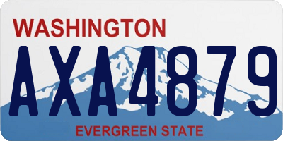 WA license plate AXA4879