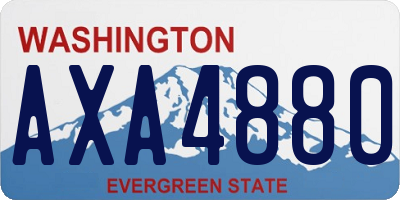 WA license plate AXA4880