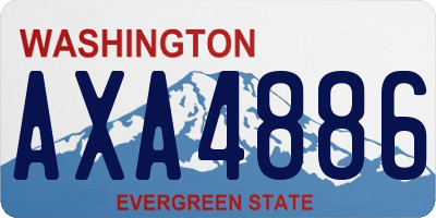 WA license plate AXA4886