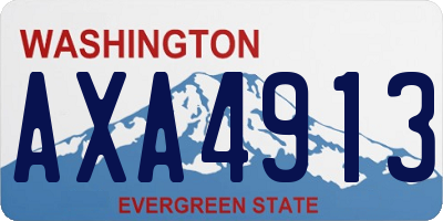 WA license plate AXA4913