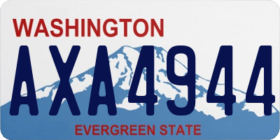 WA license plate AXA4944