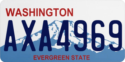 WA license plate AXA4969