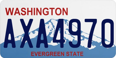 WA license plate AXA4970