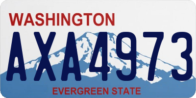 WA license plate AXA4973