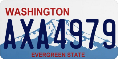 WA license plate AXA4979