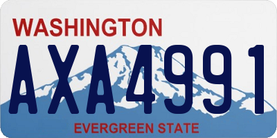 WA license plate AXA4991