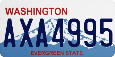 WA license plate AXA4995