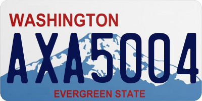 WA license plate AXA5004