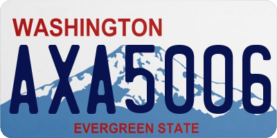 WA license plate AXA5006