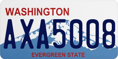 WA license plate AXA5008
