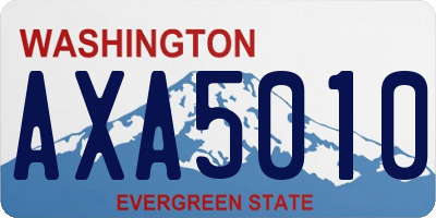 WA license plate AXA5010