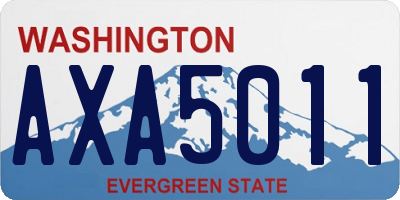 WA license plate AXA5011