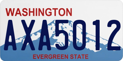 WA license plate AXA5012