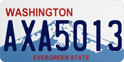 WA license plate AXA5013