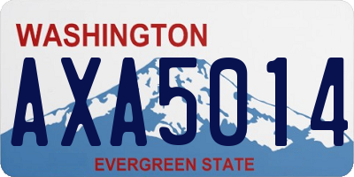 WA license plate AXA5014