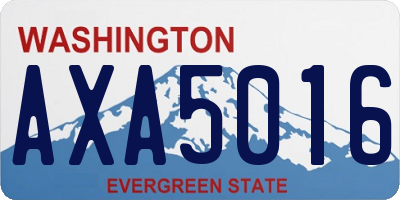 WA license plate AXA5016