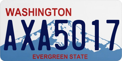 WA license plate AXA5017