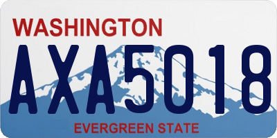 WA license plate AXA5018