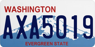 WA license plate AXA5019