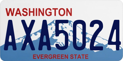 WA license plate AXA5024