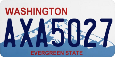 WA license plate AXA5027