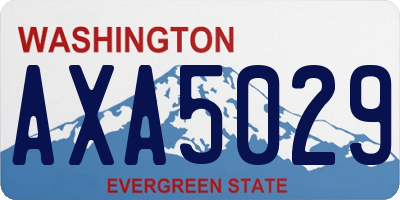 WA license plate AXA5029