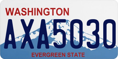 WA license plate AXA5030
