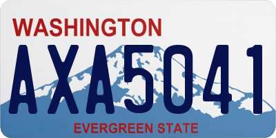 WA license plate AXA5041