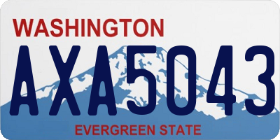 WA license plate AXA5043
