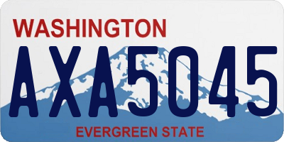 WA license plate AXA5045