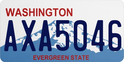 WA license plate AXA5046