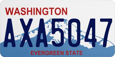 WA license plate AXA5047