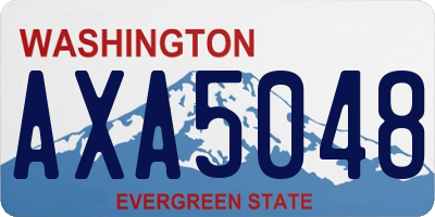 WA license plate AXA5048