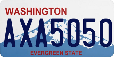 WA license plate AXA5050