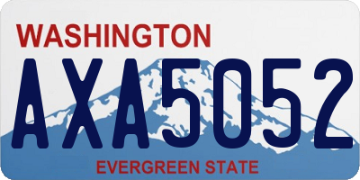 WA license plate AXA5052