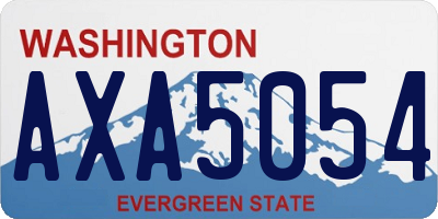 WA license plate AXA5054