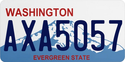 WA license plate AXA5057