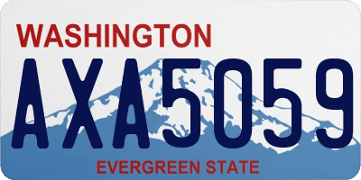 WA license plate AXA5059
