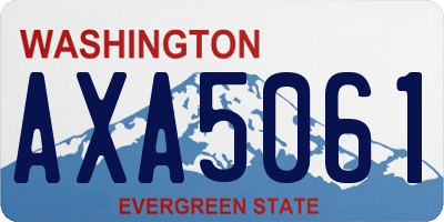 WA license plate AXA5061