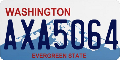 WA license plate AXA5064
