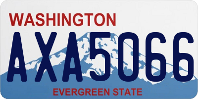 WA license plate AXA5066