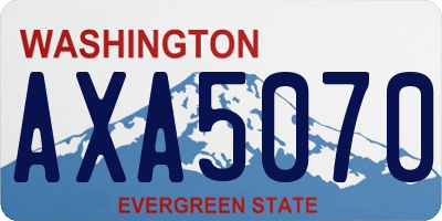 WA license plate AXA5070