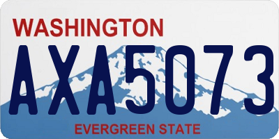 WA license plate AXA5073